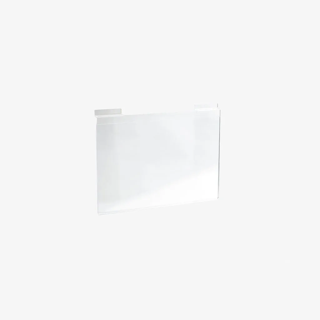 Slatwall acrylic A3 sign display, Landscape