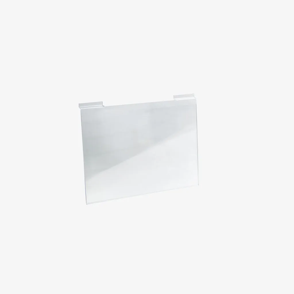 Slatwall acrylic A4 sign display, Landscape
