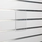 Slatwall acrylic A5 sign display, Portrait