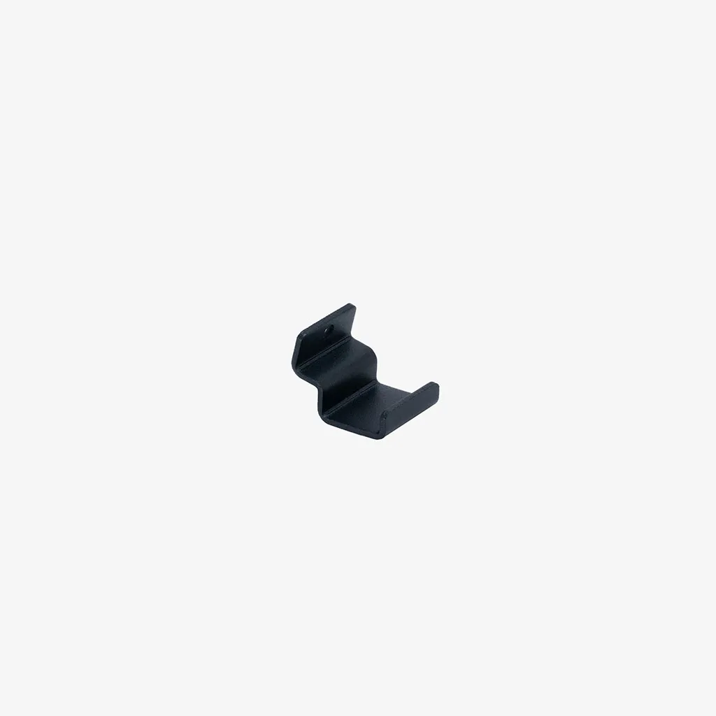 Black Metal Mounting Hook - 22mm
