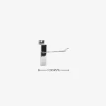 100mm Standard Chrome Slatwall Hook