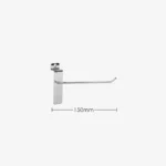 150mm Standard Chrome Slatwall Hook
