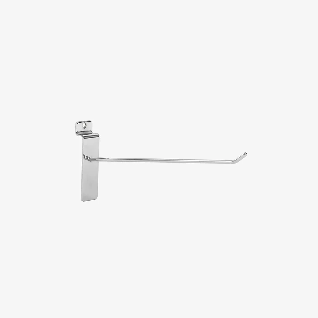 200mm Standard Chrome Slatwall Hook