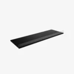 Black MDF Shelf with Acrylic Stopper 1200x300x18mm
