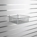 Slatwall – Pegboard Chrome Basket 300 X 300 X 100mm