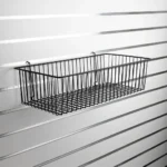 Black Slatwall – Pegboard Basket 600 x 300 x 150mm