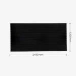 Black Matte Landscape – Horizontal Slatwall With Black Aluminium Inserts