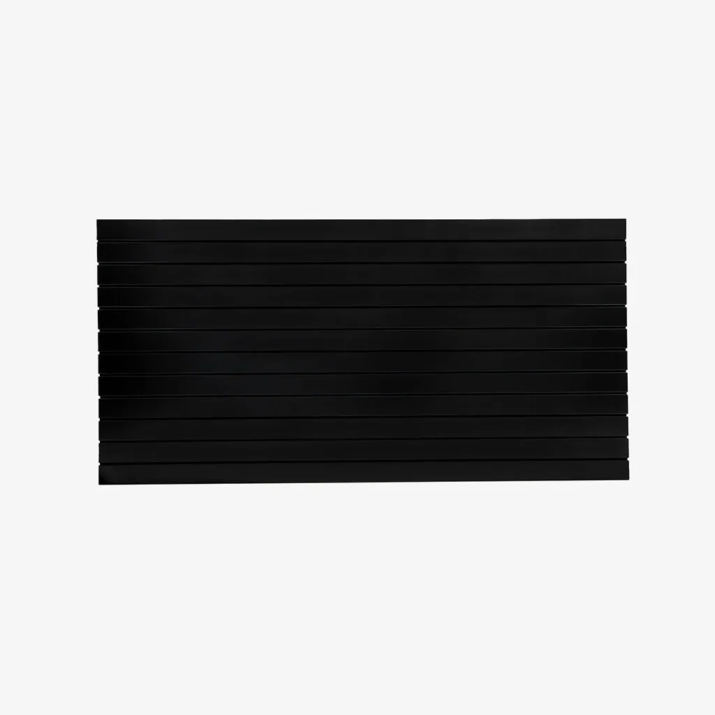 Black Matte Landscape – Horizontal Slatwall With Black Aluminium Inserts