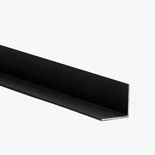 Black L Shape Edging Trim 2400mm