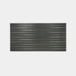 Charcoal Landscape Horizontal Slatwall with Silver Inserts