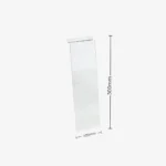 100mm x 300mm flat acrylic slatwall hanger