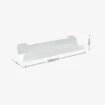 Slatwall Acrylic magazine/book holder 598 L x 80 D x 120mm High