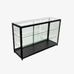 Black Glass Display Retail Counter 1500mm