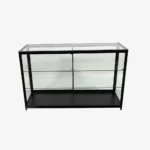 Black Glass Display Retail Counter 1500mm