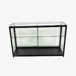 Black Glass Display Retail Counter 1500mm