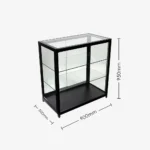 Black Glass Display Retail Counter 900mm