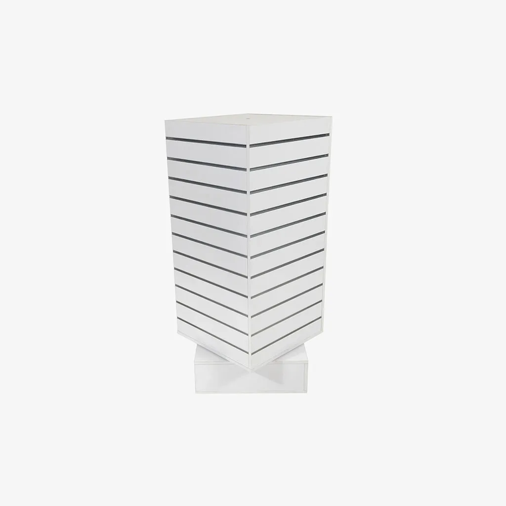 Slatwall Spinning White Gondola-1500mm high