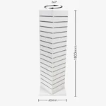 White Slatwall Spinning Gondola 400mm W x 1800mm H