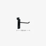 100mm Heavy Duty Black Slatwall Hook