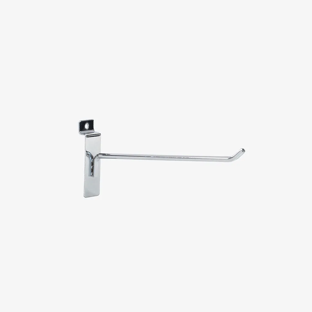200mm Heavy Duty Chrome Slatwall Hook