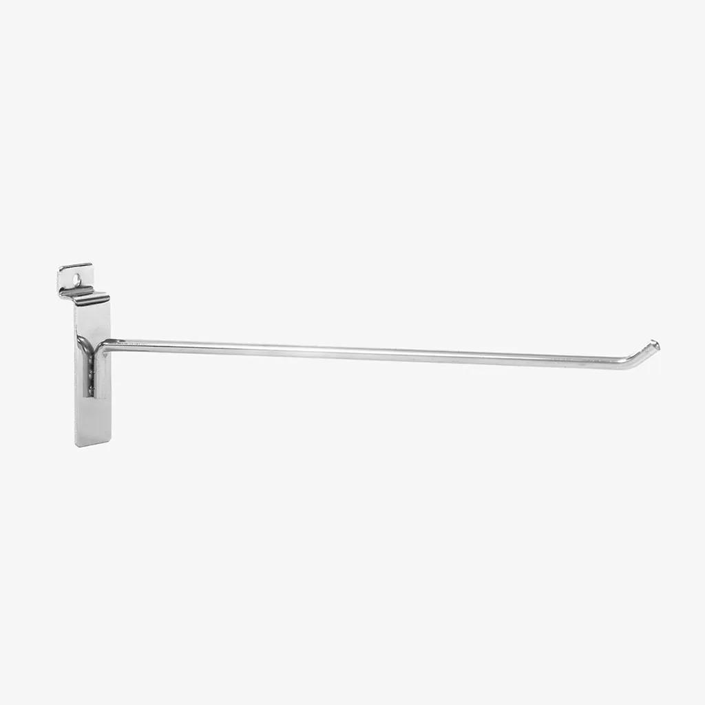 300mm Heavy Duty Chrome Slatwall Hook