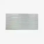 Light Grey Matt Landscape Slatwall with Silver Inserts