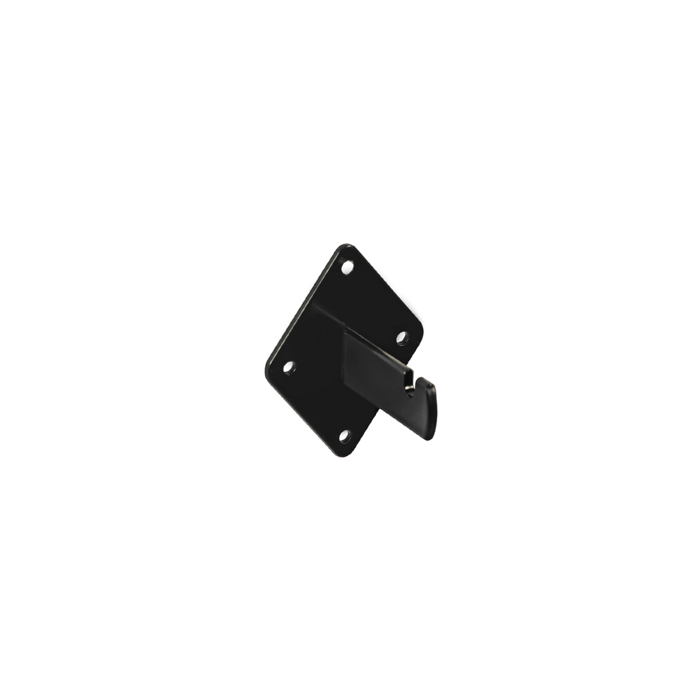 Black grid mesh panel holder