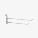 250mm Heavy Duty Chrome Slatwall Price Tag Hook