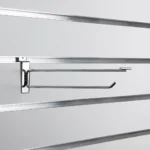 250mm Heavy Duty Chrome Slatwall Price Tag Hook