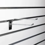 200mm Slatwall Chrome Price Tag Loop Hook