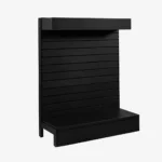 Metal Gondola Shelving with Lightbox on top.