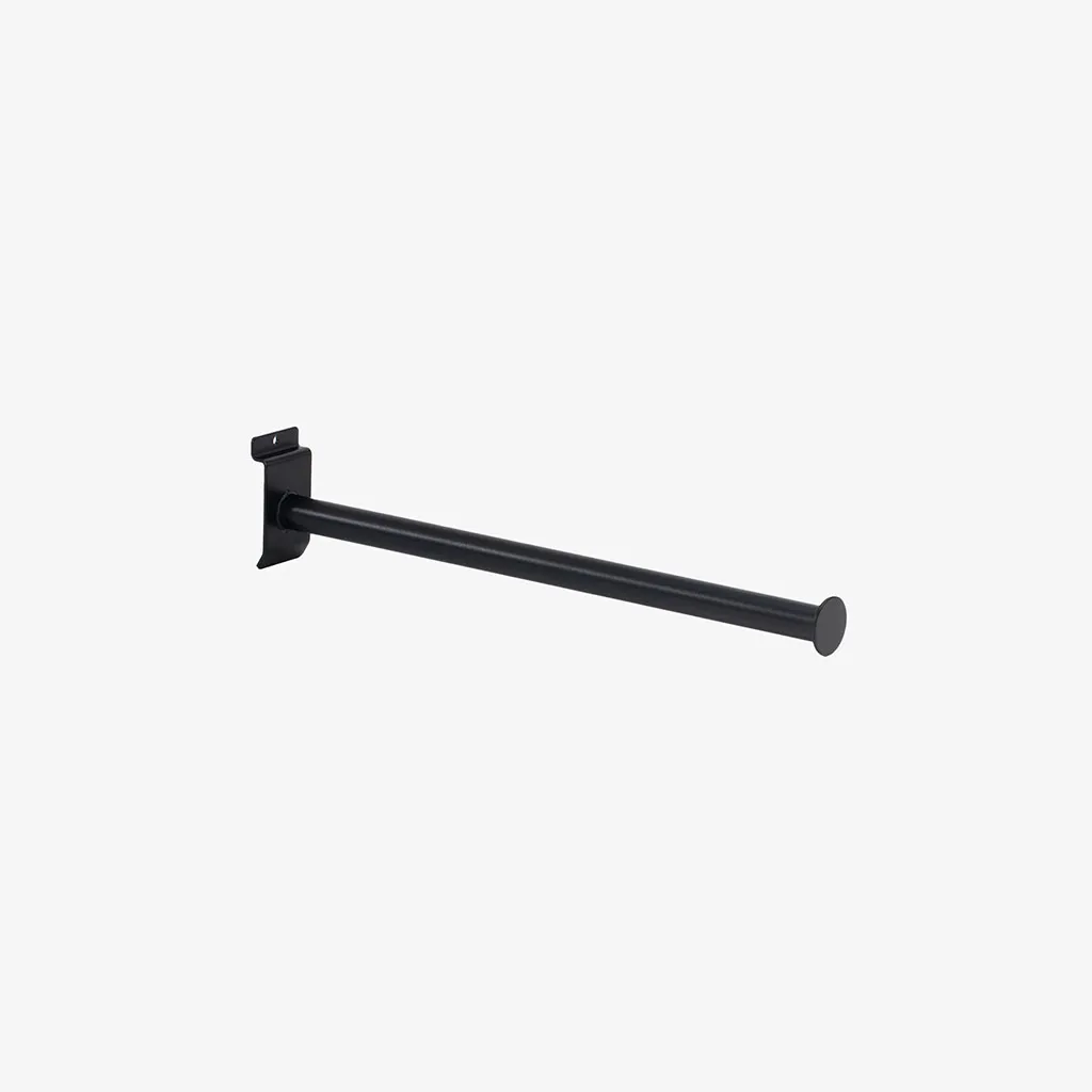 Black straight display arm