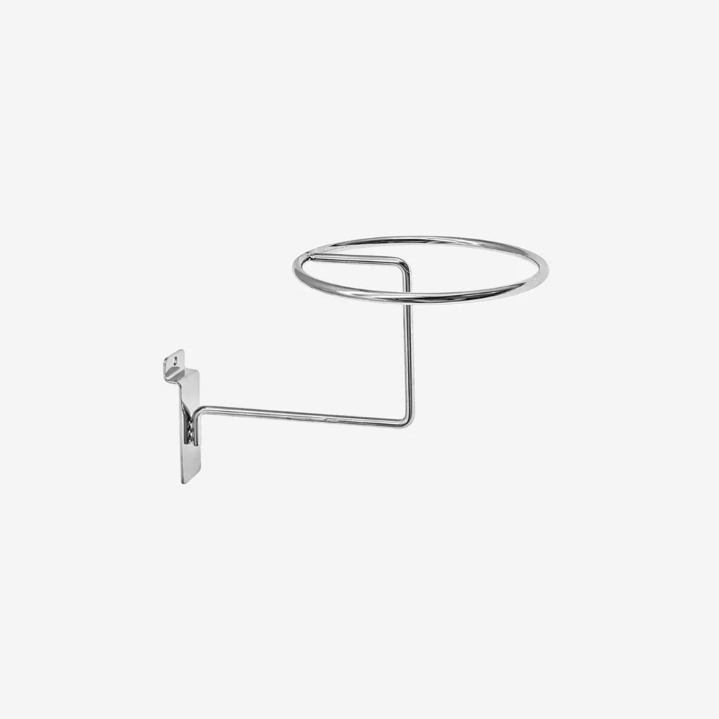 Chrome Slatwall Hat Display Ring