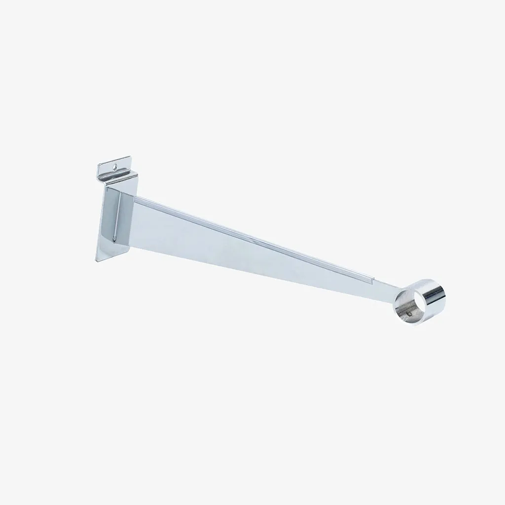 Chrome Slatwall Hangrail Bracket