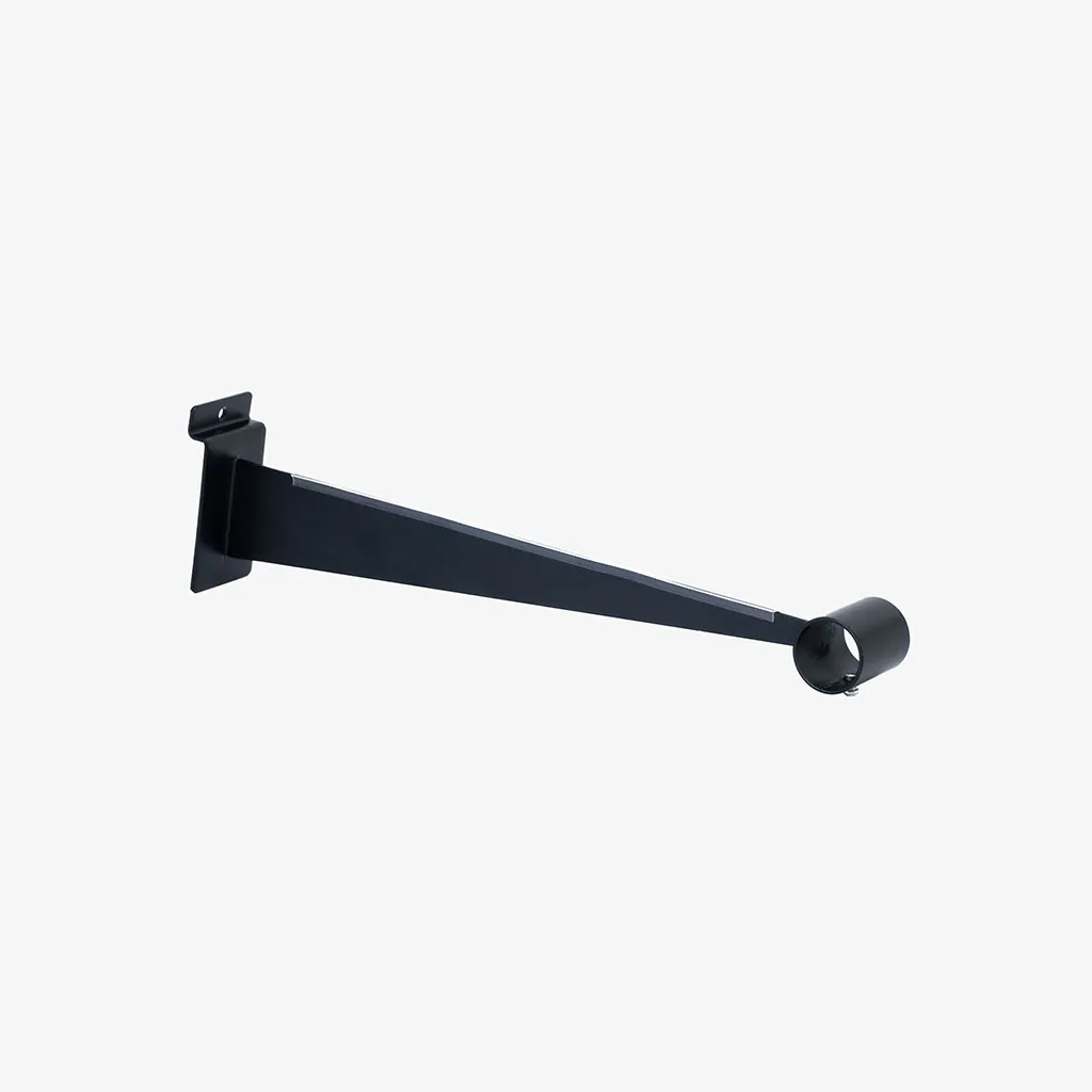 Black Slatwall Hangrail Bracket