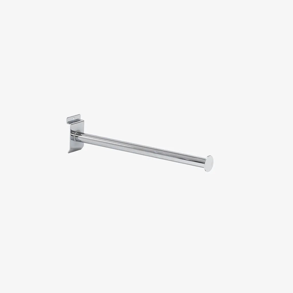 Slatwall Chrome Straight Display Arm – 350mm