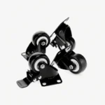 Set of 4 Castor Wheel for Slatwall Gondola Display Shelving