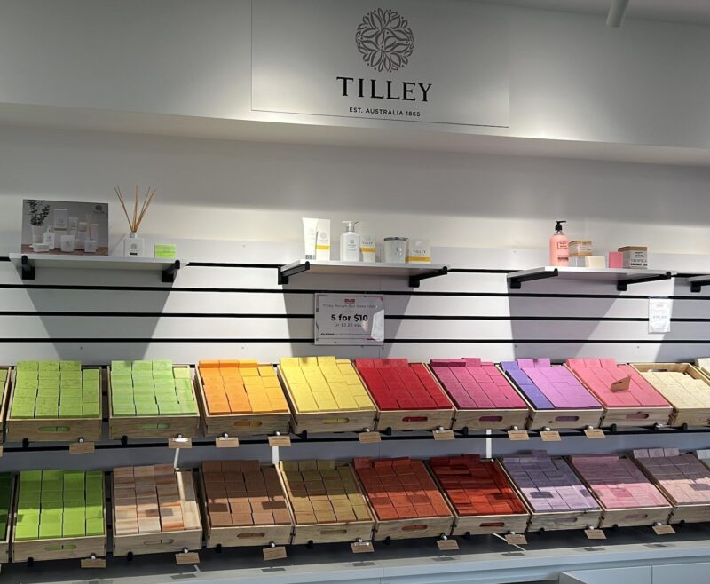 Slatwall Shelving & Brackets in Cosmetic Store