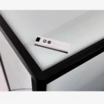 Dimmable Black Glass Display Retail Counter 1200mm