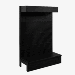 Black Single Sided Volcano Pegboard Gondola Shelving – 900mm Wide Modules