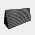 Freestanding Slatwall A Frame Gondola, Charcoal with White Inserts