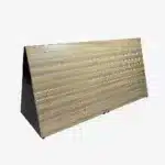 Freestanding Double Sided Slatwall A Frame Gondola, Walnut with White Inserts