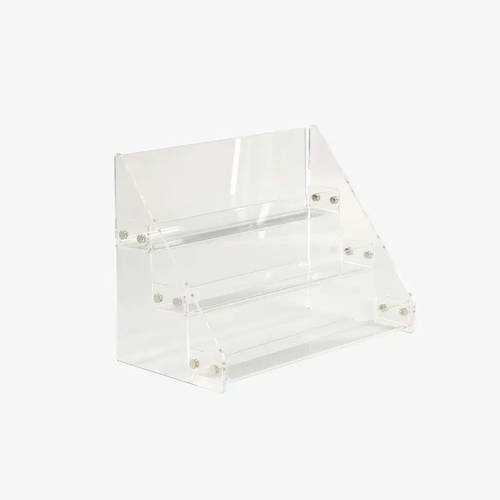3 Tier Clear Acrylic Counter Display Stand – 310mm