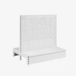 White Double Sided Volcano Pegboard Gondola Shelving - 1200mm wide Modules