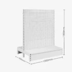 White Double Sided Volcano Pegboard Gondola Shelving – 1200mm wide Modules
