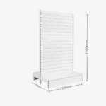 White Double Sided Slatwall Gondola Shelving – 1200mm wide Modules
