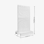 White Double Sided Volcano Pegboard Gondola Shelving – 1200mm wide Modules