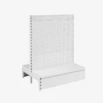 White Double Sided Volcano Pegboard Gondola Shelving – 900mm wide Modules