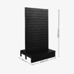 Black Double Sided Slatwall Gondola Shelving – 900mm wide Modules