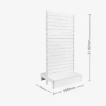White Double Sided Slatwall Gondola Shelving – 900mm wide Modules
